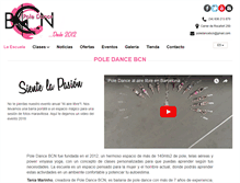 Tablet Screenshot of poledancebcn.com